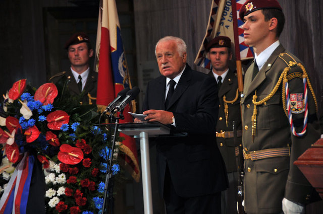 Smuteční projev prezidenta republiky Václava Klause