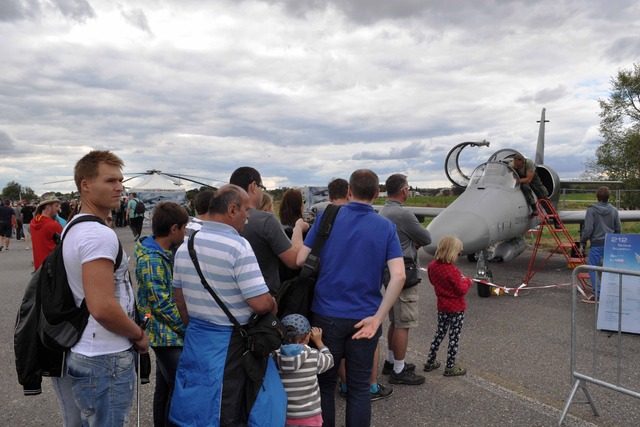 Lehký bitevník L-159 ALCA na statické stojánce