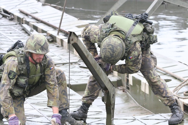 Spolupráce slovenských a českých ženistů