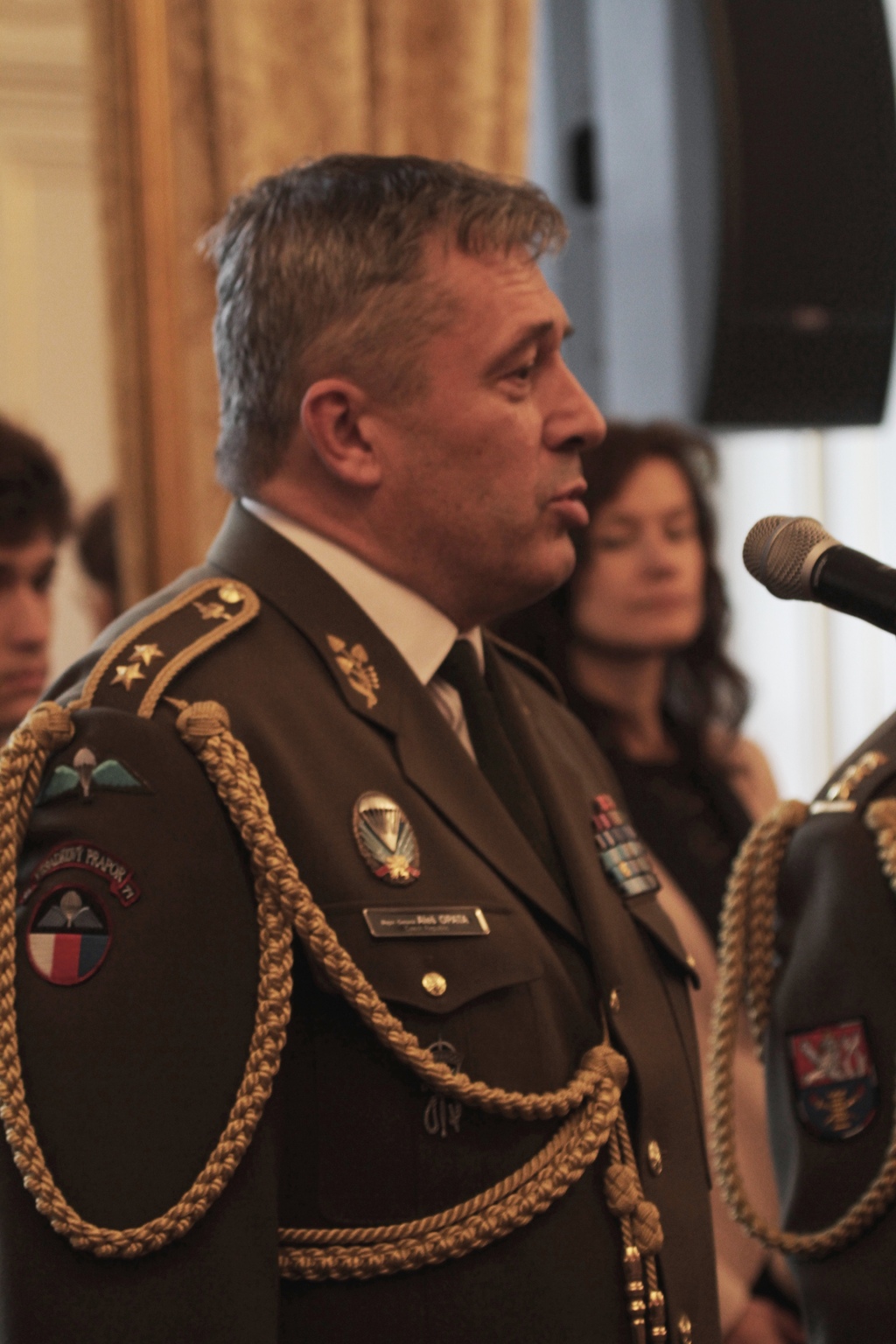 Jménem všech generálů poděkoval prezidentu republiky generálporučík Aleš Opata