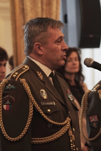 Jménem všech generálů poděkoval prezidentu republiky generálporučík Aleš Opata