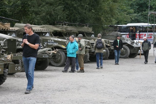 Vystavená americká dobová technika