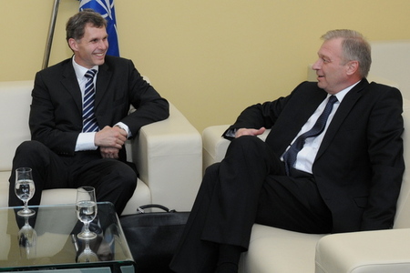 Jiří Kejval a ministr Vlastimil Picek