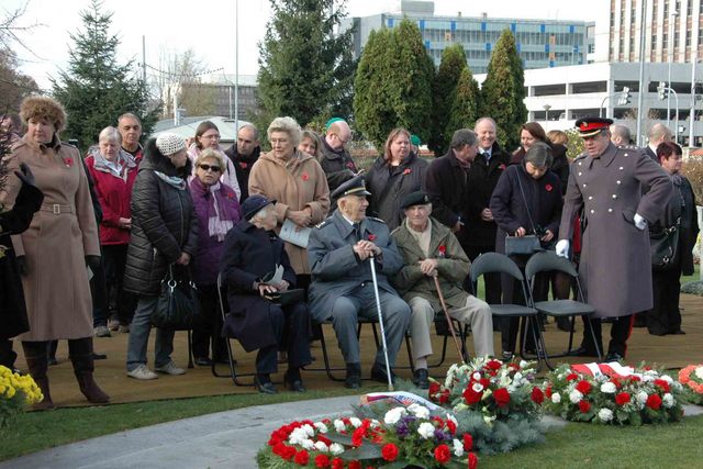 Vzpomínkového dne se zúčastnila i řada válečných veteránů