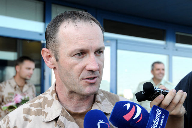 Velitel 5. jednotky Armády ČR PRT ISAF plukovník Rudolf Honzák