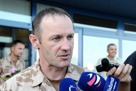Velitel 5. jednotky Armády ČR PRT ISAF plukovník Rudolf Honzák