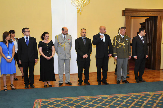 Ze slavnostního předávání rezortních vyznamenání na Ministerstvu obrany ČR