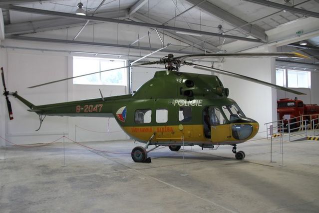 Vrtulník MI-2, zapůjčený ze sbírek VHÚ Praha