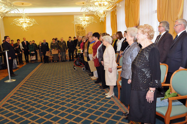 Ze slavnostního předávání osvědčení účastníkům 3. odboje na Ministerstvu obrany ČR