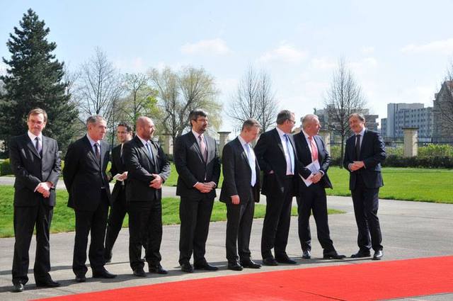 Z oficiálního přivítání polské delegace na Úřadu vlády