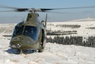  Belgický vrtulník A-109 při plnění úkolů v Jeseníkách