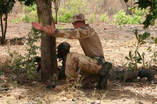 Nácvik zaujetí obrany