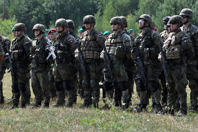  Příslušníci jednotky před závěrečným prověřením do Mali