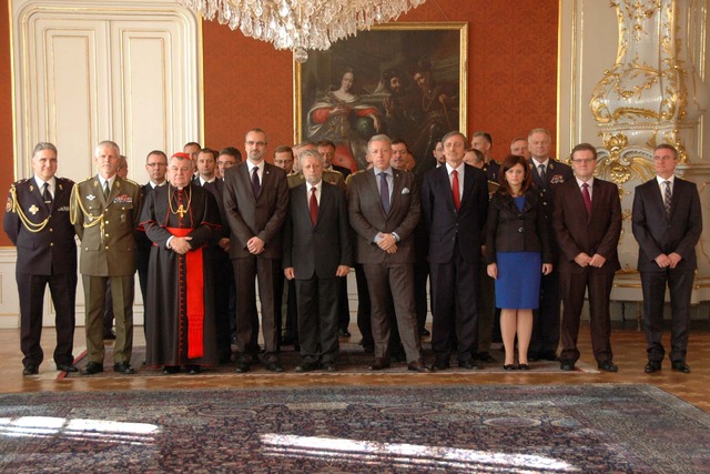 Ze jmenování nových generálů na Pražském hradě
