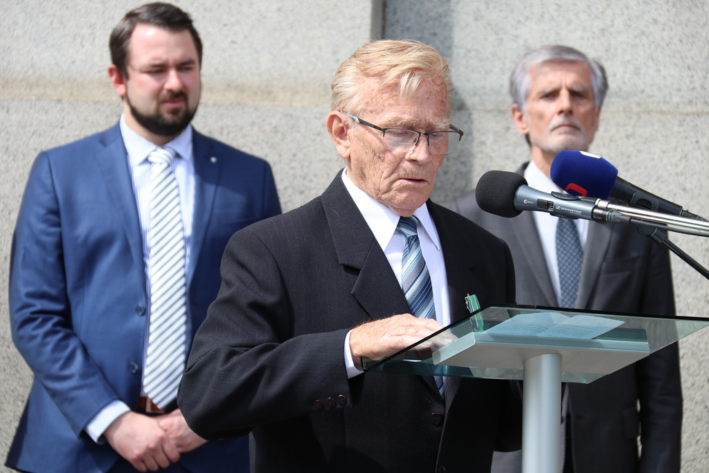 Za rodinu Píkových promluvil Jan Píka, synovec Heliodora Píky