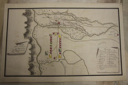 Plán ležení z roku 1739 