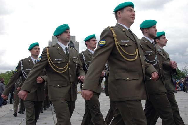 Pietní akt uzavřel slavnostní pochod