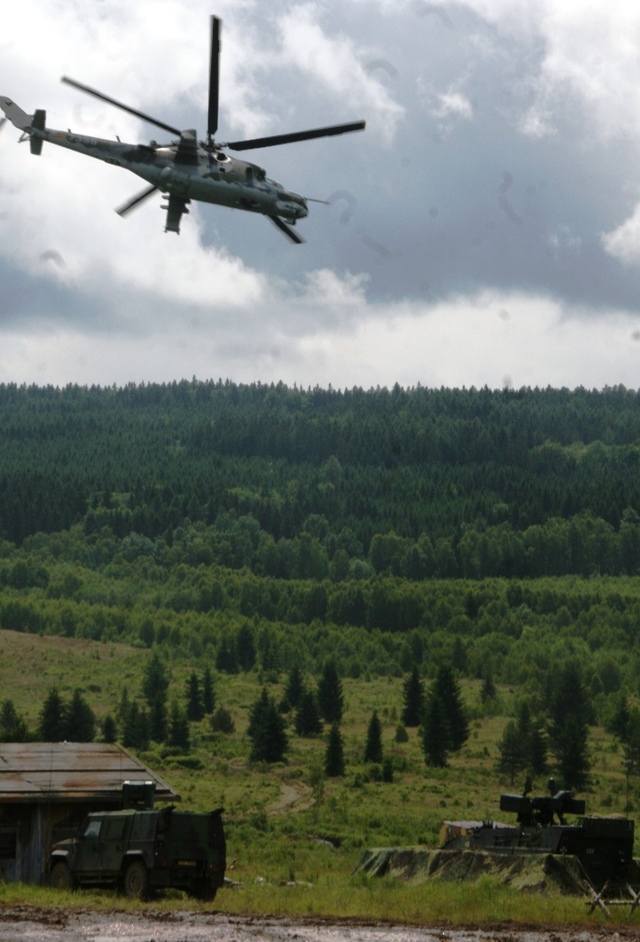 Podpora bitevního vrtulníku