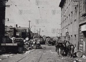 Fotografie - útočné vozy pražských povstalců