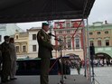 Velitel brigády ve svém vystoupení připomenul výročí osvobození od fašismu