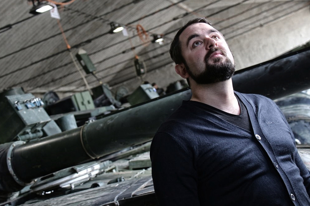 Návštěva v garážích vojenské techniky