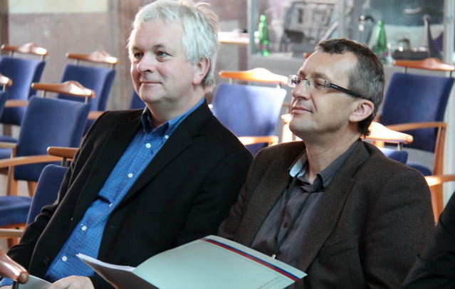 Historici VHÚ Prokop Tomek (vpravo) a Ivo Pejčoch