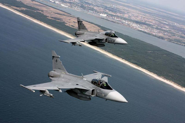 Ilustrační foto: JAS-39 Gripen