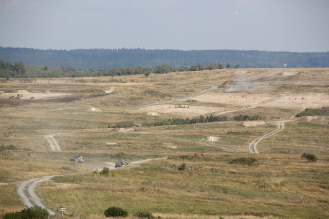  Výcvik součinnosti FAC a pilotů taktického letectva při pospoře pozemních operací probíhal ve VVP Libavá 