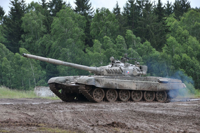 Ani na letošním Dni pozemního vojska nemohl chybět tank T-72