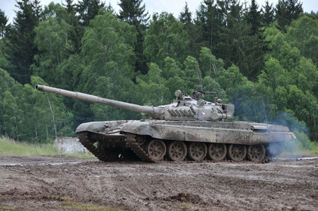 Ani na letošním Dni pozemního vojska nemohl chybět tank T-72