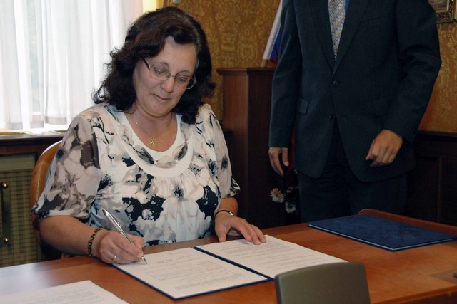 A předsedkyně Samostatného odborového sdružení zaměstnanců MO Dagmar Šormová 