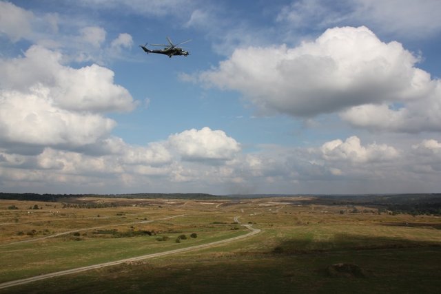  Leteckou podporu pozemním jednotkám zajišťoval vrtulník Mi-24