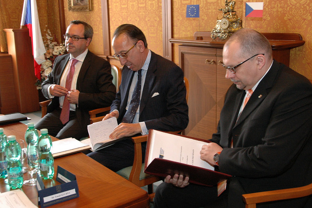 Z návštěvy nového výkonného ředitele Evropské obranné agentury v Praze 3