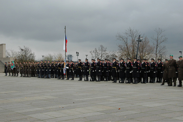 Nastoupené jednotky na pražském Vítkově