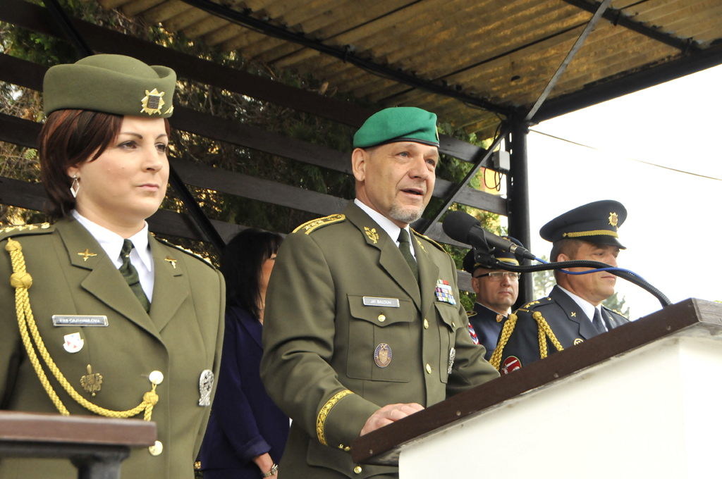  1. zástupce náčelníka generálního štábu generálporučík Jiří Baloun při projevu