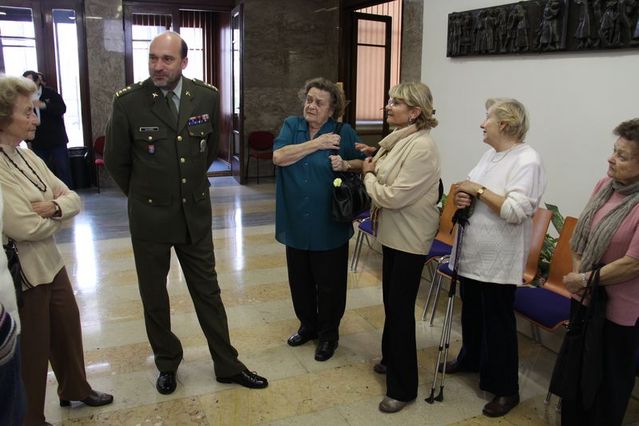Uvítání svatobořických v Armádním muzeu Žižkov