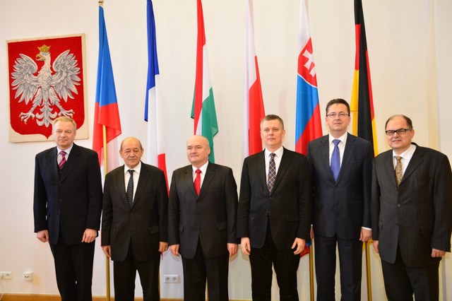 Ministři obrany V4, Francie a Německa