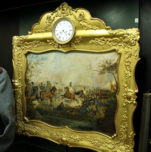 Rakousko-uherské obrazové hodiny, které pocházejí z druhé poloviny 19. Století