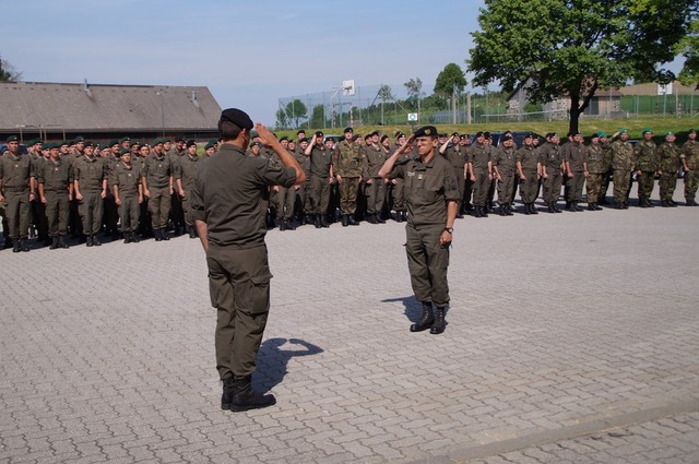 Velitel 3.  Panzergrenadierbrigade (mechanizované brigády) mimo vojáků našeho praporu přivítal i Jägerbataillons 19 (pěší, resp. lehký motorizovaný prapor), Panzerbataillon 33 (obrněný prapor) a Panzergrenadierbataillon 35 (mechanizovaný prapor)