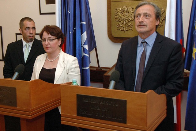 Z tiskové konference ministrů obrany ČR a Gruzie