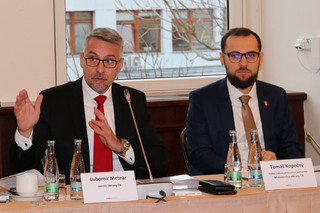 Ministr Lubomír Metnar a ředitel Tomáš Kopečný.