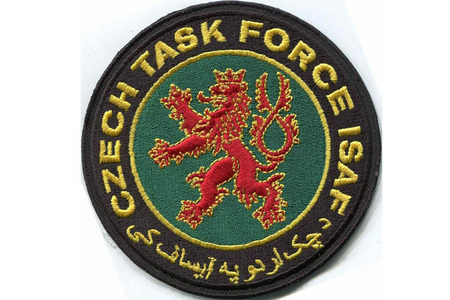 Znak úkolového uskupení AČR ISAF v Afghánistánu 