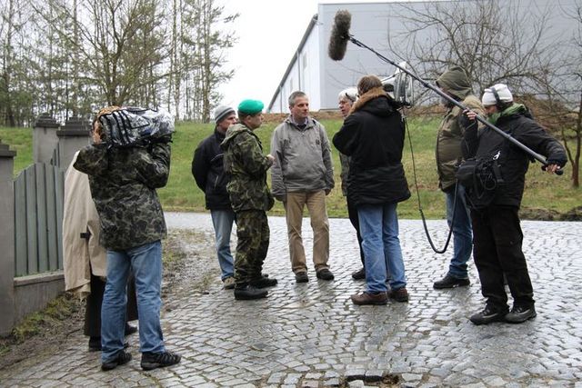 Štáb České televize v Lešanech