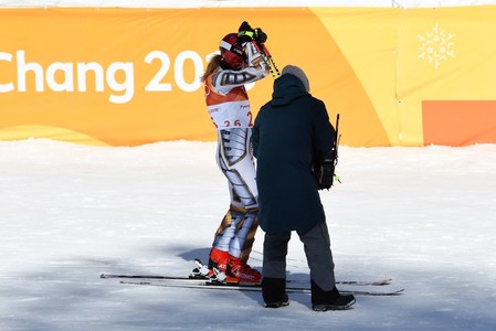Ester Ledecká si právě uvědomila, že zajela nejrychlejší čas