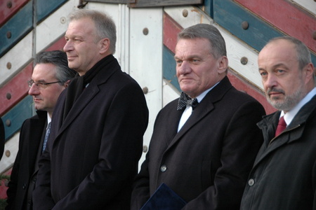 Mezi hosty nechyběli (zleva) Jan Zahradil, Vlastimil Picek, Bohuslav Svoboda a Petr Bratský