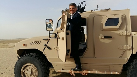 Tomáš Kuchta na 13. ročníku veletrhu vojenské techniky IDEX 2017