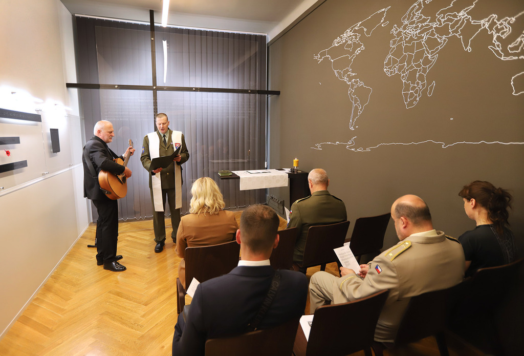 Slavnostní otevření nově vybudovaného muzea a kaple Vojenské policie