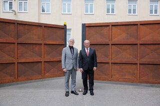 Prezident republiky Petr Pavel a ředitel Vojenského zpravodajství Jan Beroun
