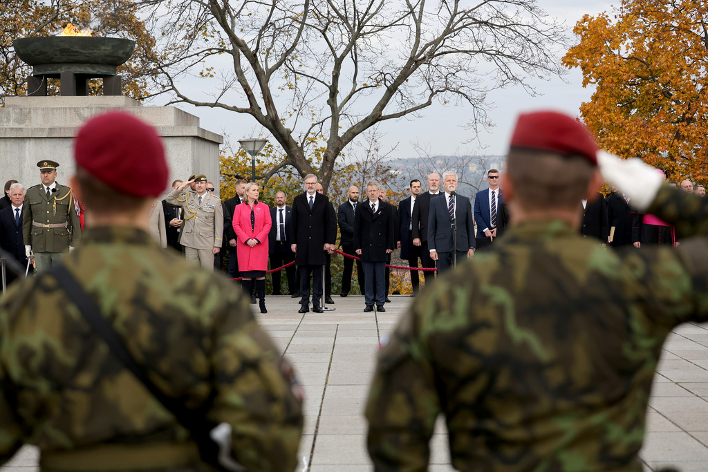 106. výročí vzniku samostatné Československé republiky připomněl pietní akt na Vítkově