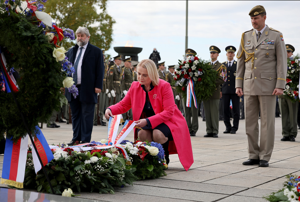 106. výročí vzniku samostatné Československé republiky připomněl pietní akt na Vítkově